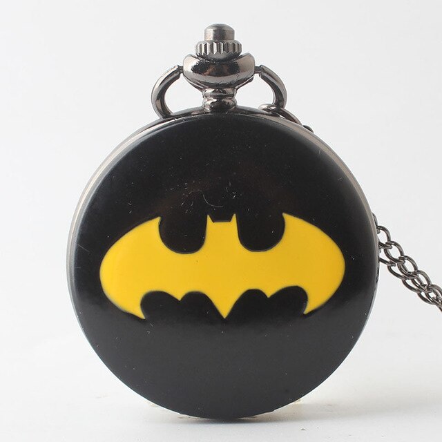 Batman Quartz Pocket Watch Black Case