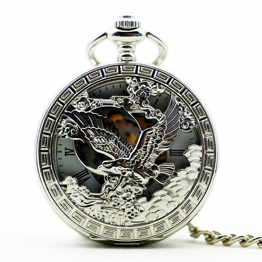 Silver Eagle Mechanical FOB Pocket Watch