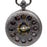 Vintage Silver Crystal Flower Style Mechanical Pocket Watch