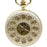 Vintage Silver Crystal Flower Style Mechanical Pocket Watch