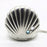 Silver Lovely Shells Necklace Pendant White Dial Quartz Pocket Watch