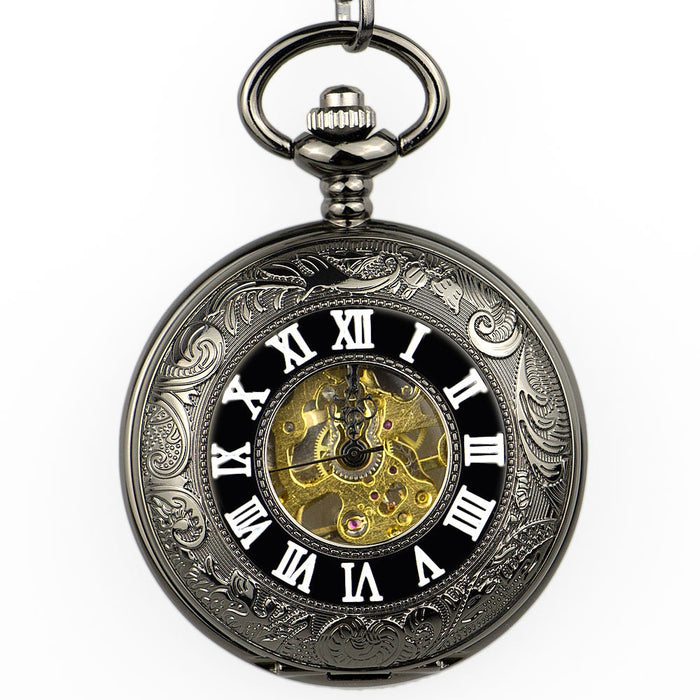 Hand Winding Fashion Automatic Steampunk Exquisite Fob Watch