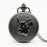 Pikachu Black Quartz Pocket Watch