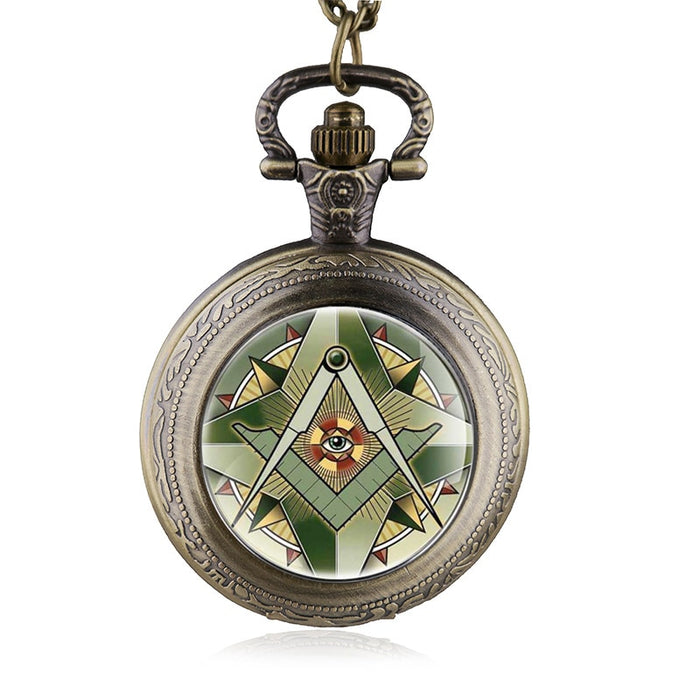 Fob Chain Vintage Quartz Pocket Watch