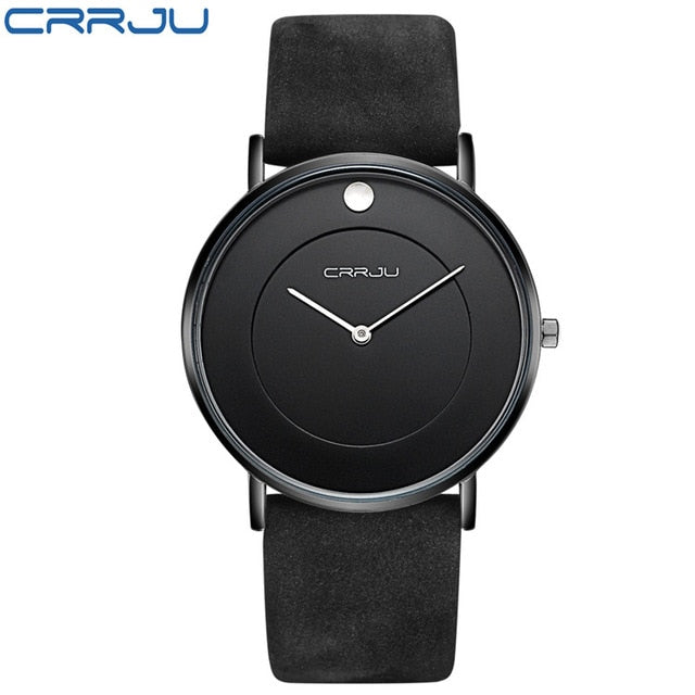 Waterproof Leather Strap Quartz Watch