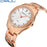 Rhinestone Rose Gold Quartz Watch