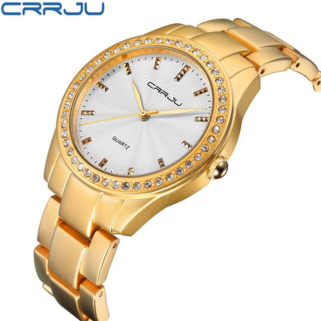 Rhinestone Rose Gold Quartz Watch