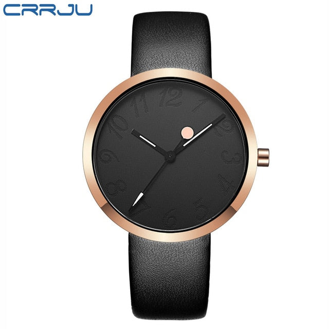Leather Band Quartz Watch