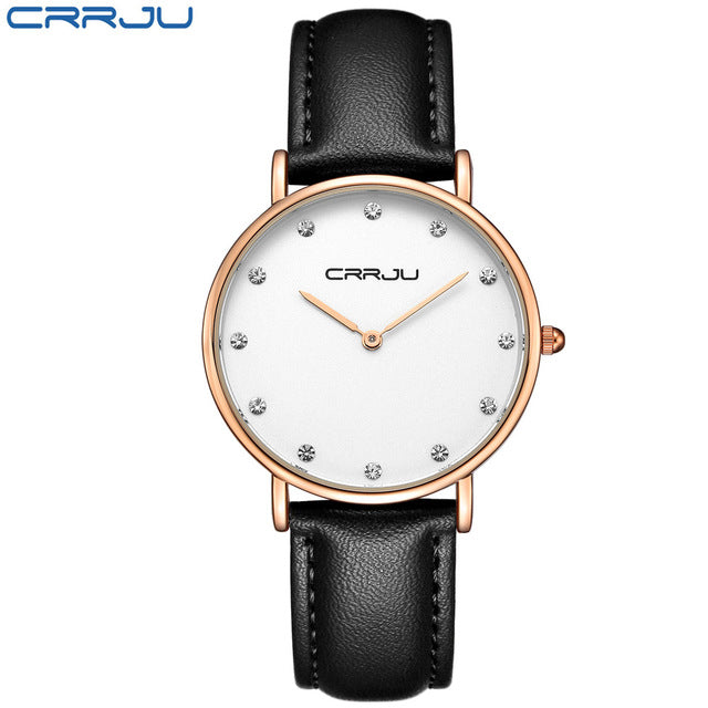 Quartz Brand Rhinestone Watch