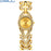 Stainless Steel Quartz Golden Watch