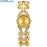 Stainless Steel Quartz Golden Watch