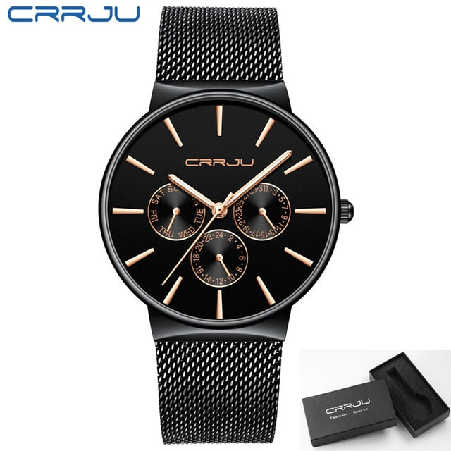 Quarz Mesh Strap Waterproof Watch