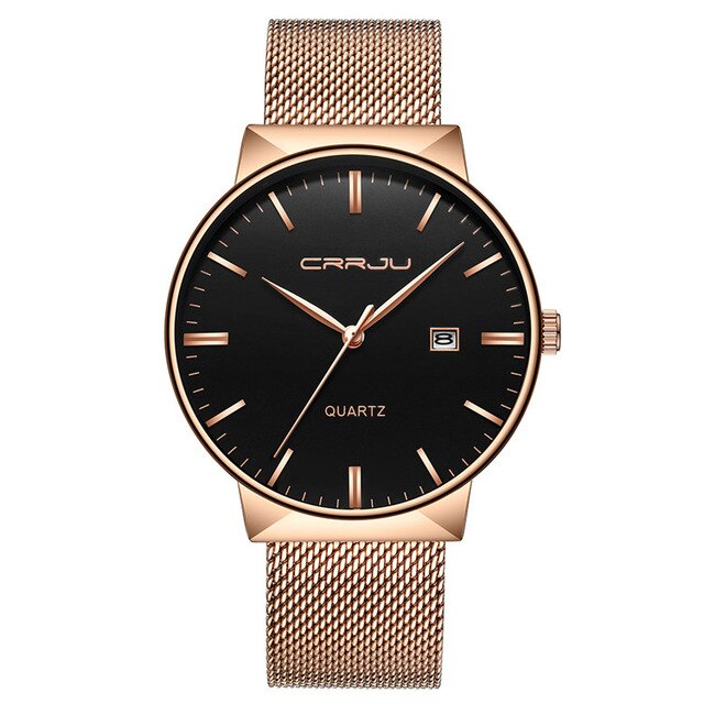 Brand Mesh Band Watch