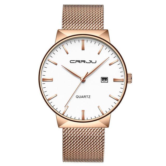Brand Mesh Band Watch