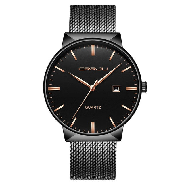 Brand Mesh Band Watch