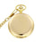 Golden Smooth Quartz Pocket Watch