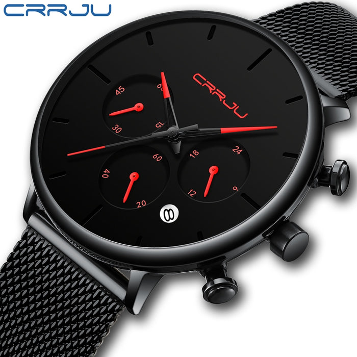Dial Quartz Slim Mesh Watch