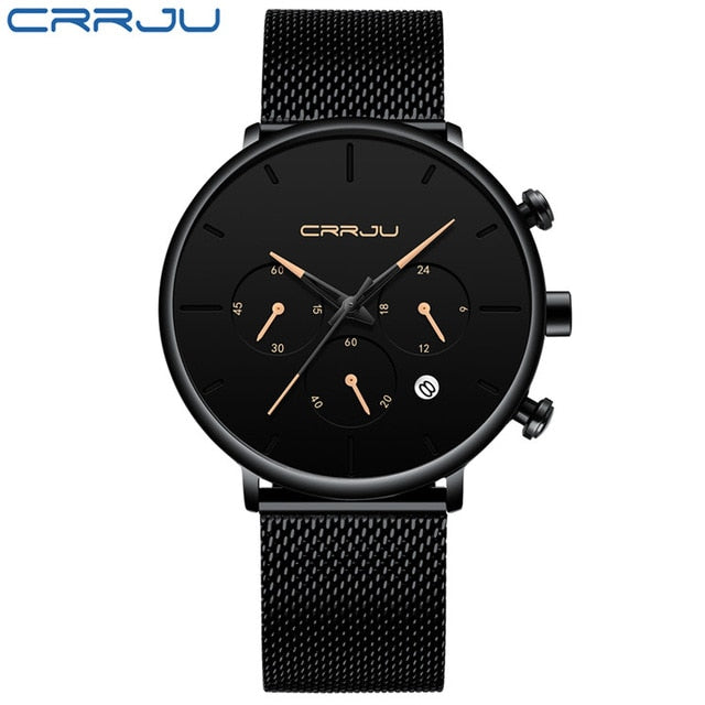 Dial Quartz Slim Mesh Watch