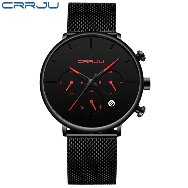 Dial Quartz Slim Mesh Watch