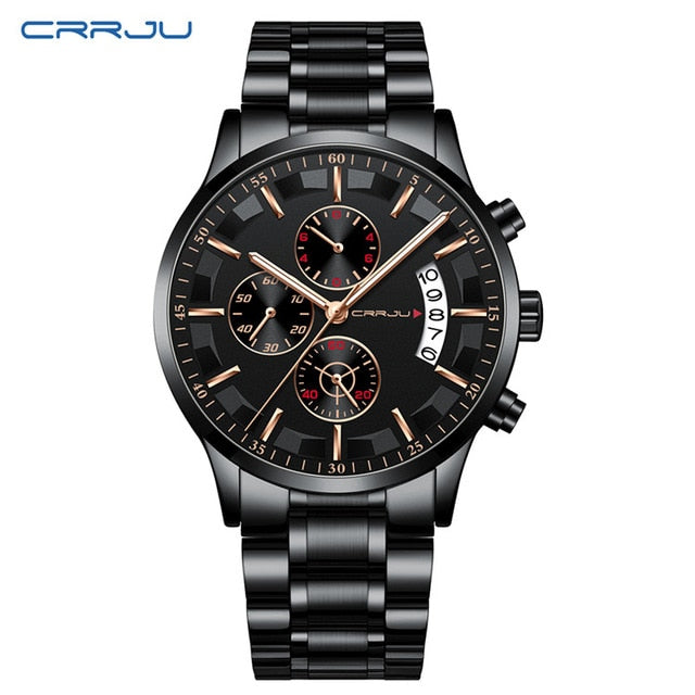 Waterproof Stainless Steel Quartz Watch