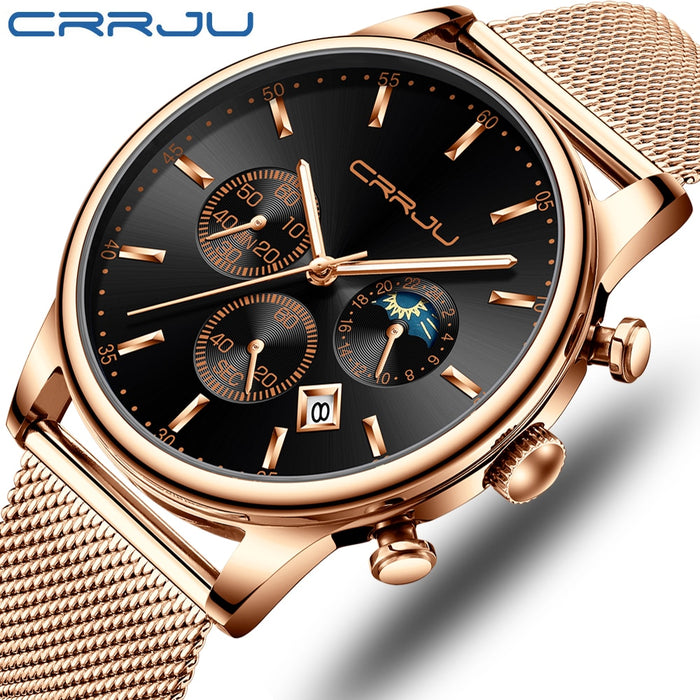 Waterproof Quartz Mesh Strap Watch