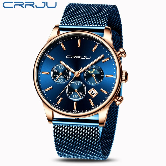Waterproof Quartz Mesh Strap Watch