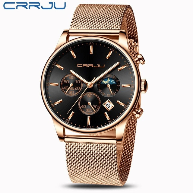 Waterproof Quartz Mesh Strap Watch