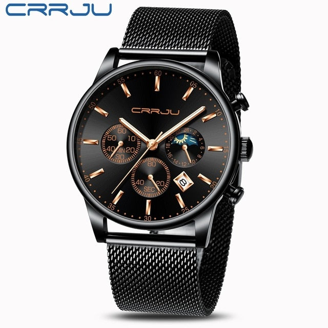 Waterproof Quartz Mesh Strap Watch