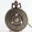 Antique Vintage Retro Bronze Necklace Quartz Pocket Watch